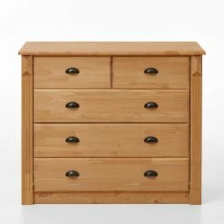 Budget 🥰 110x91x45 Holz Kommode Mit Fünf Schubladen - Ulderan ✔️ -TRUVISAS STORE 110x91x45 holz kommode mit fuenf schubladen mit metallgriffen ulderan 02