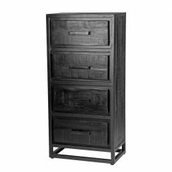 Aktion 🎁 50x105x30 Industry Hochkommode In Schwarz - Esturado 😉