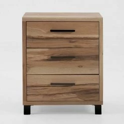 TRUVISAS STORE -TRUVISAS STORE 50x61x40 holzkommode aus balkeneiche mit metall drei schubladen alsbetas 01