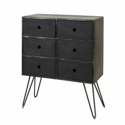 Am billigsten 👍 6 Schubladen Kommode Mit Haarnadel Beinen - Arwen 👏