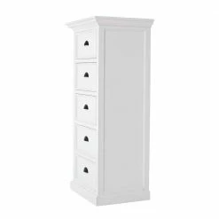 Besorgen 👍 61x132x46 Landhaus Hochkommode In Weiß - Venzeno 😍 -TRUVISAS STORE 61x132x46 landhaus hochkommode in weiss mit fuenf schubladen venzeno 03