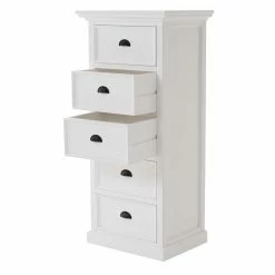 Besorgen 👍 61x132x46 Landhaus Hochkommode In Weiß - Venzeno 😍 -TRUVISAS STORE 61x132x46 landhaus hochkommode in weiss mit fuenf schubladen venzeno 04