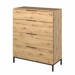 Am billigsten 🔥 90cm Breite Hochkommode Mit 4 Schubladen - Vunsci 😉