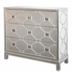 Brandneu ✨ 99x90x36 Cm Kommode Mit Drei Schubladen - Elise ✔️