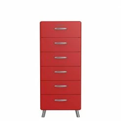 Neu ⭐ Design Kommode Ciobu In Rot 🌟