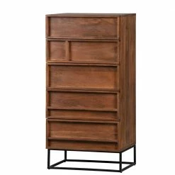 Brandneu 😀 Holz Design Hochkommode Mit Metallgestell - Stuva 🤩