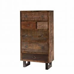 Am billigsten 🔔 Industrial Hochommode Aus Recyclingholz - Bahiro 👏