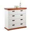 Top 10 🔥 Kommode Mit 5 Schubladen In Weiß & Kirschbaum - Vendirai 🎉 -TRUVISAS STORE kommode mit 5 schubladen in weiss kirschbaum aus kiefer massivholz metall vendirai f