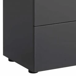 Besorgen 🔥 Moderne Kommode Mit Glas In Grau - Ejedan 🤩 -TRUVISAS STORE moderne kommode mit glas in grau mit vier schubladen ejedan 02