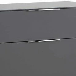 Besorgen 🔥 Moderne Kommode Mit Glas In Grau - Ejedan 🤩 -TRUVISAS STORE moderne kommode mit glas in grau mit vier schubladen ejedan 03