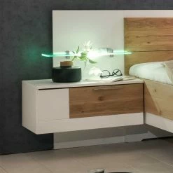 Großhandel 😉 Nachtkonsole Mit Paneel & Schublade - Rodicco 🌟 -TRUVISAS STORE nachtkonsole mit paneel schublade glasboden rodicco 02