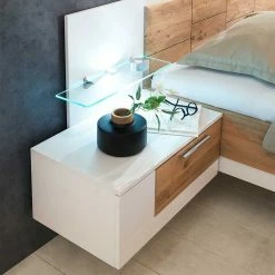 Großhandel 😉 Nachtkonsole Mit Paneel & Schublade - Rodicco 🌟 -TRUVISAS STORE nachtkonsole mit paneel schublade glasboden rodicco 03