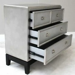 Brandneu 😀 Retro Kommode In Altsilber & Schwarz - Elivazon 🤩 12 Brandneu 😀 Retro Kommode In Altsilber & Schwarz - Elivazon 🤩 -TRUVISAS STORE retro kommode in altsilber schwarz mit drei schubladen elivazon 04