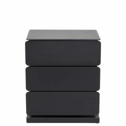 Rabatt ✔️ Schwarze Design Stahlkommode Mit Drei Schubladen - Zunil 🛒